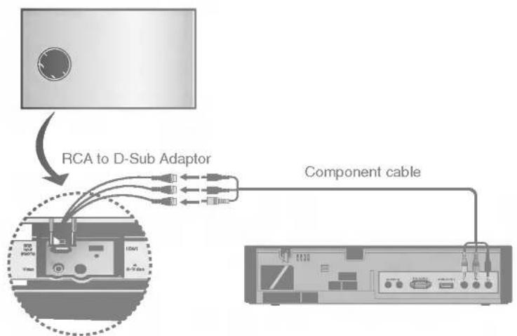 RCA to D-Sub Adaptor Component cable