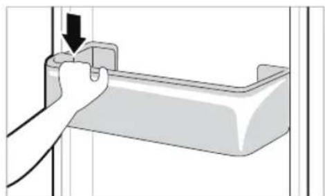 LG GCD5711NS - Remontage du panier de porte du réfrigérateur - 2