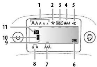 1 2 3 4 5 11 10 9 A A A A A A A A 01 a A AAA 8 7 6