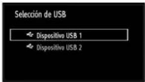Selección de USB Dispositivo USB 1 Dispositivo USB 2