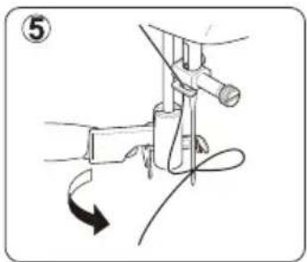 Guzzanti GZ-118 - Using automatic needle threader - 5