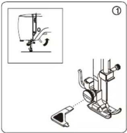 Guzzanti GZ-118 - NOTE: After you finish sewing, set the drop feed lever to the original position. - 2