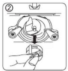 Technical diagram showing a mechanical assembly with labeled components and a hand holding a tool.