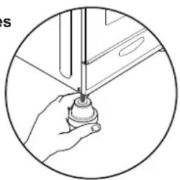 CANDY CEE5620W - Roues ajustables - 1