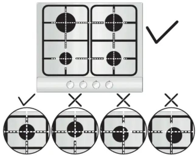 CANDY CHW6D4WPX - OCAK KULLANIMI KULLANIM TALİMATLARI - 1