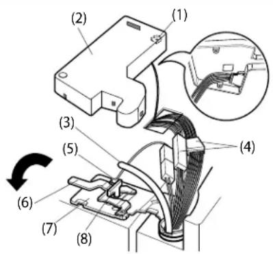 KENMORE 795.73132 - Pour retirer la porte de gauche du réfrigérateur : - 2