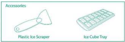 Accessories Plastic Ice Scraper Ice Cube Tray