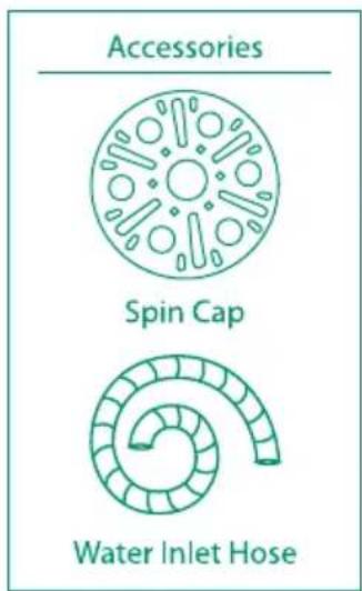 Accessories Spin Cap Water Inlet Hose