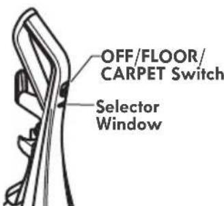 KENMORE 125.31150610 - OFF/FLOOR/CARPET SWITCH - 1