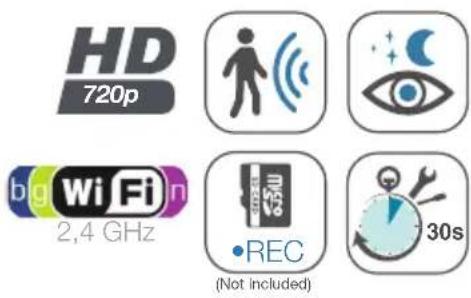 AVIDSEN 123980 - Caméra IP WiFi intérieure 720P - 1