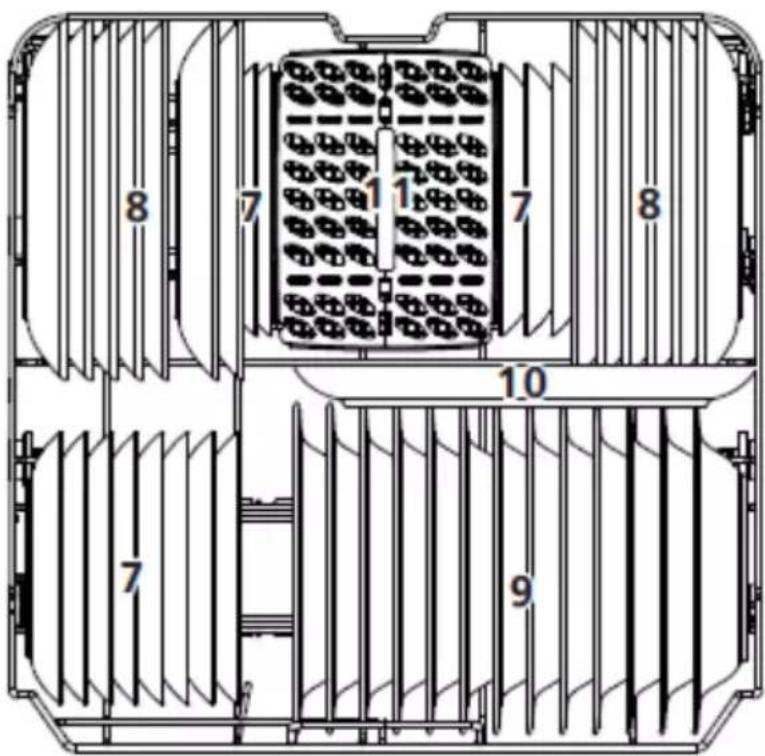 AMICA GSP 543 910 SI - Lower basket - 2
