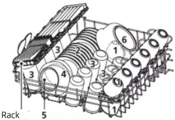 AMICA GSP 543 910 SI - Upper basket - 1