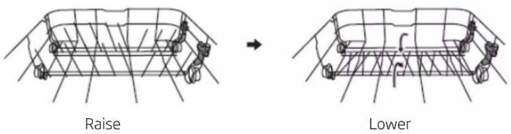 AMICA GSP 543 910 SI - Fold the dishwasher basket spikes - 1