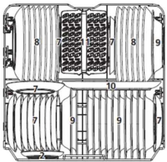 AMICA EGSPV 593 910 - Lower basket - 2