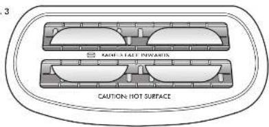 RANGE-FLAIR PUNARIS CAUTION HOT SURFACE