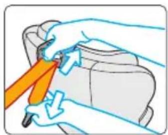 Illustration of a hand using a tool to adjust or install a mechanical component (no text or symbols visible)