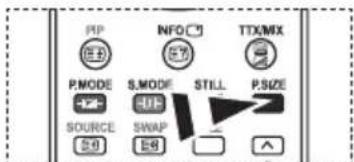 PIP INFO TTX/MX P.MODE S.MODE STILL P.SIZE SOURCE SWAP 54 58
