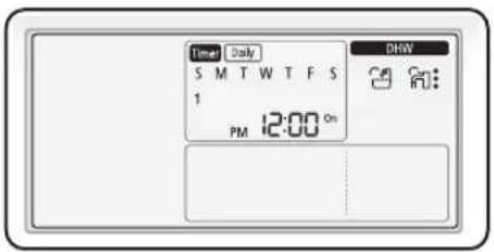 Time Daily S M T W T F S 1 PM 12:00 On DHW