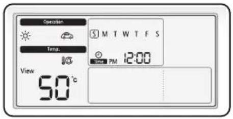 Operation Temp. View 50 °C S M T W T F S PM 12:00