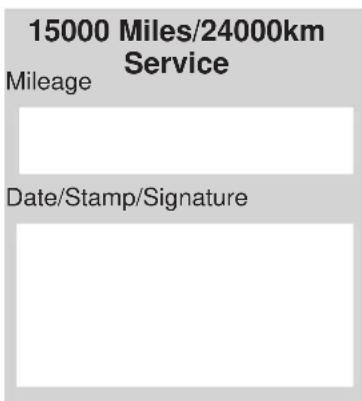 Indian Chief Vintage (2012) - Maintenance Schedule and Records - 1