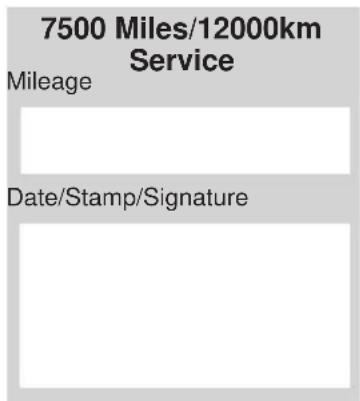 Indian Chief Vintage (2012) - Maintenance Schedule and Records - 4