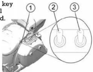 Indian Roadmaster Classic (2017) - SSAADDDDLLEEBBAAGG//TTRRUUNNKK LLOOCCKSSESWITTICCEHAANTEFERR SSWWIITTCCHHEESS (EEQQUUIIPPPPEEDD)) The seat heater toggle switches① are located on the lower left - 2