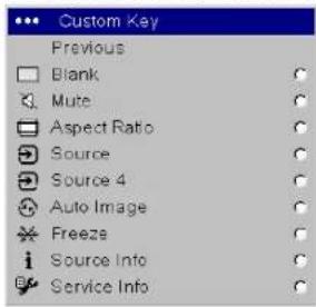 Custom Key Previous Blank Mute Aspect Ratio Source Source 4 Auto Image Freeze Source Info Service Info