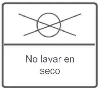 No lavar en seco