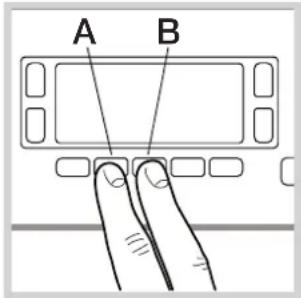A B