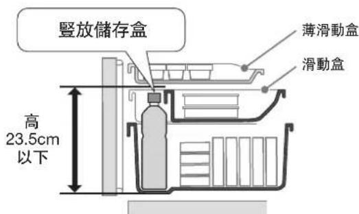 豎放儲存盒 薄滑動盒 滑動盒 高 23.5cm 以下