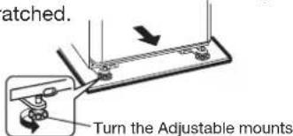 atched. Turn the Adjustable mounts
