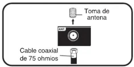 Toma de antena Cable coaxial de 75 ohmios