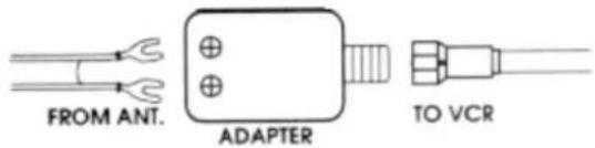 FROM ANT. ADAPTER TO VCR