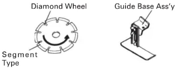 Diamond Wheel Segment Type Guide Base Ass'y