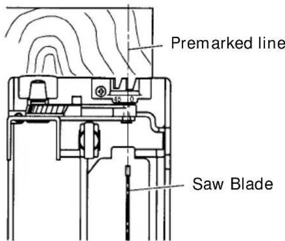 Premarked line Saw Blade