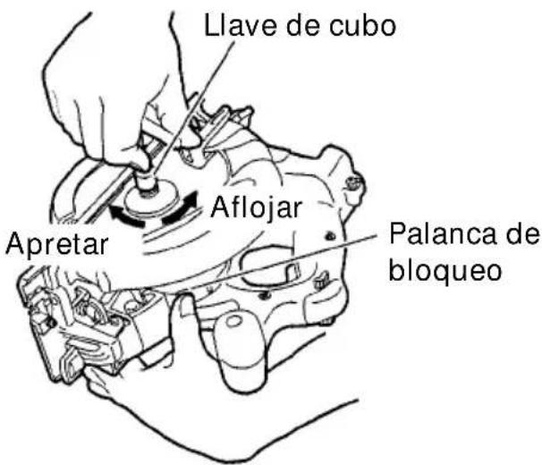 Llave de cubo Aflojar Apretar Palanca de bloqueo