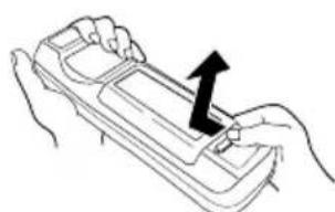 HITACHI CP-X990W - Loading the Batteries - 1