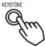 HITACHI CP-X385W - Press the KEYSTONE button - 2