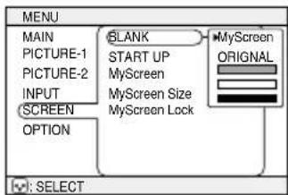 HITACHI CP-X385W - SCREEN Menu - 1