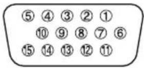HITACHI CP-X385W - SIGNAL CONNECTOR PIN ASSIGNMENT - 1