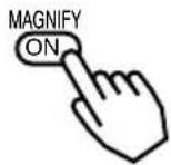 HITACHI CP-X385W - Press the MAGNIFY (ON) button - 1