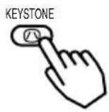 HITACHI CP-X385W - Press the KEYSTONE button - 1