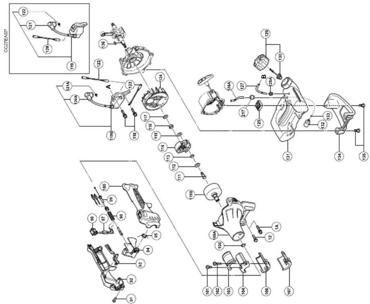 CG27EASP 122 121 120 119 121A 120A 122 136 119B A 123 118 117 116 115 114 113 112 111 110B 109A 108 107 106 105 99 98 97 96 95 94 93 92 91