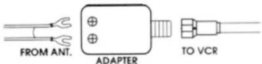 FROM ANT. ADAPTER TO VCR