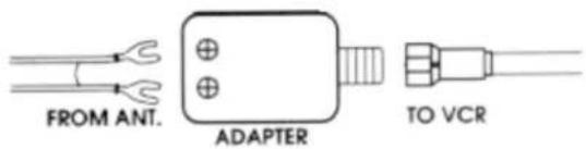 FROM ANT. ADAPTER TO VCR