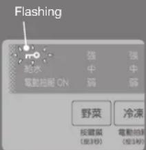 HITACHI R-SF6800B - display on the control panel fl ashes - 2