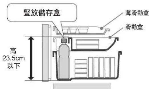 豎放儲存盒 薄滑動盒 滑動盒 高 23.5cm 以下