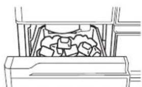 HITACHI R-SF6800B - Ice making starts automatically and ice is stored in the Ice case. - 1