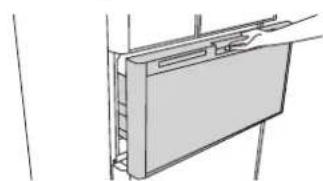 HITACHI R-SF6800B - Hold the handle to close the compartment. - 1