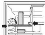 HITACHI R-SF6800B - ● Placing the shelf - 1